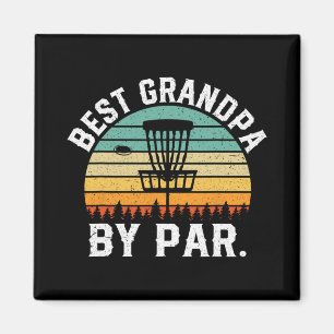 Imã Melhor Avô Por Par Divertido Disc Golf Papai Vinta