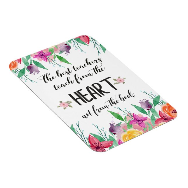 Ímã Melhor citação de Apreciação do Professor Obrigado (Lado Direito)