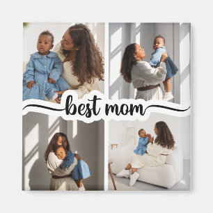 Imã Melhor Colagem de Fotos Personalizada da Mãe 4