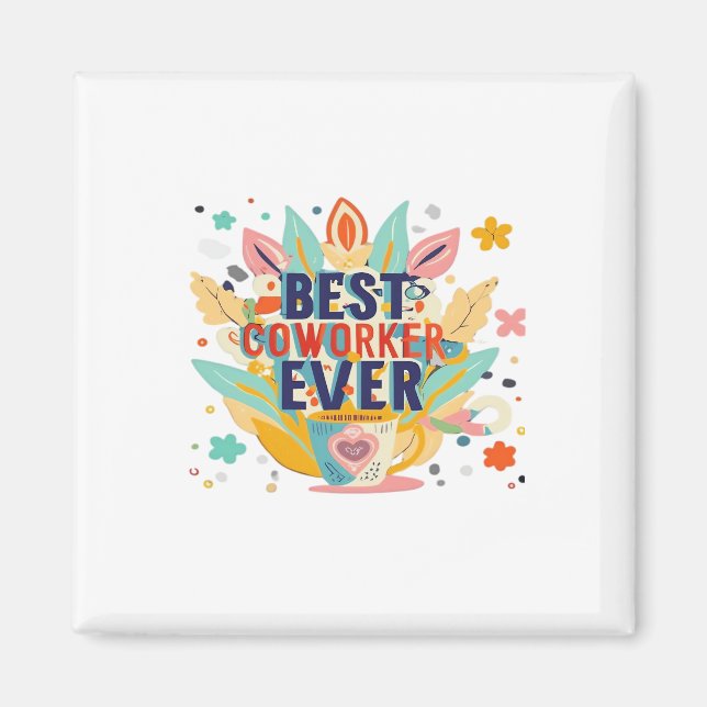 Imã Melhor Colega De Trabalho, Colega Gift, Melhor Col (Frente)