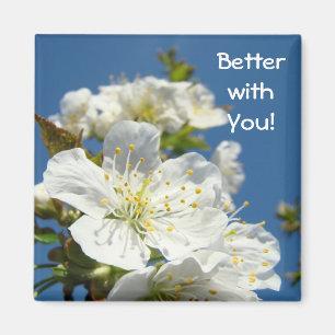 Imã Melhor com Você! ímãs Flores de Cerejeira na Prima