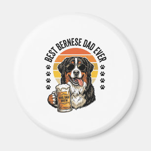 Imã Melhor Design de Camisa de Cerveja para Pai Bernês