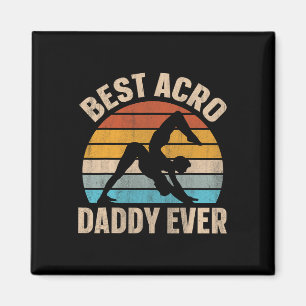 Imã Melhor Design de Papai Acro de Todos os Tempos Par