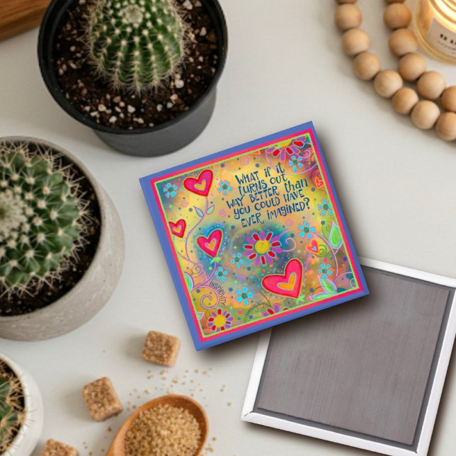 Imã Melhor do que o coração imaginado com citações (Criador carregado)