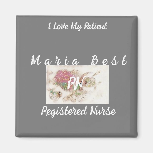 Imã Melhor Enfermeiro Registrado Rn (Frente)