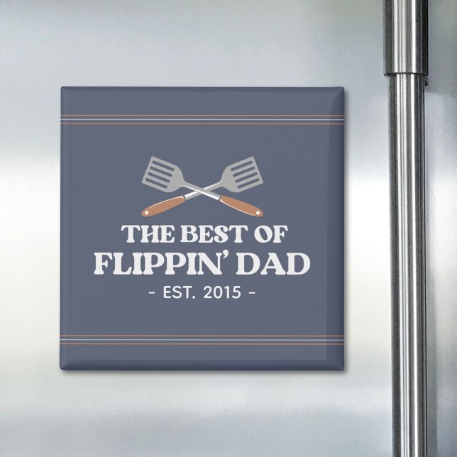 Imã Melhor Espátula de Papai Flippin Engraçado Retro  (In situ)