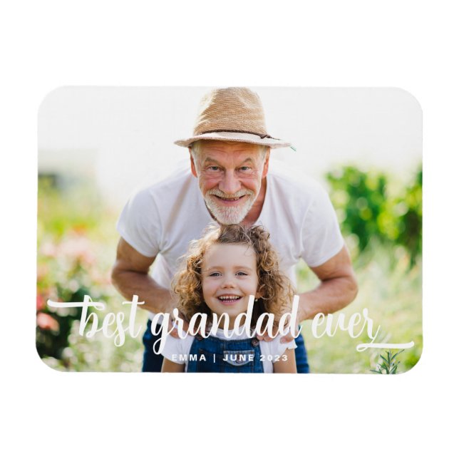 Ímã Melhor Foto do Script do Avô Nunca (Horizontal)