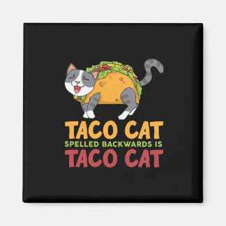 Imã Melhor Gato De Taco Ortografado Para Trás É Gato D