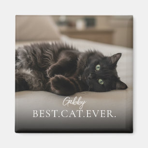Imã Melhor Gato de Todos Nome e Foto do Seu Pet