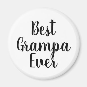 Imã Melhor Grampa Ever Magnet Calliografia Simples mod