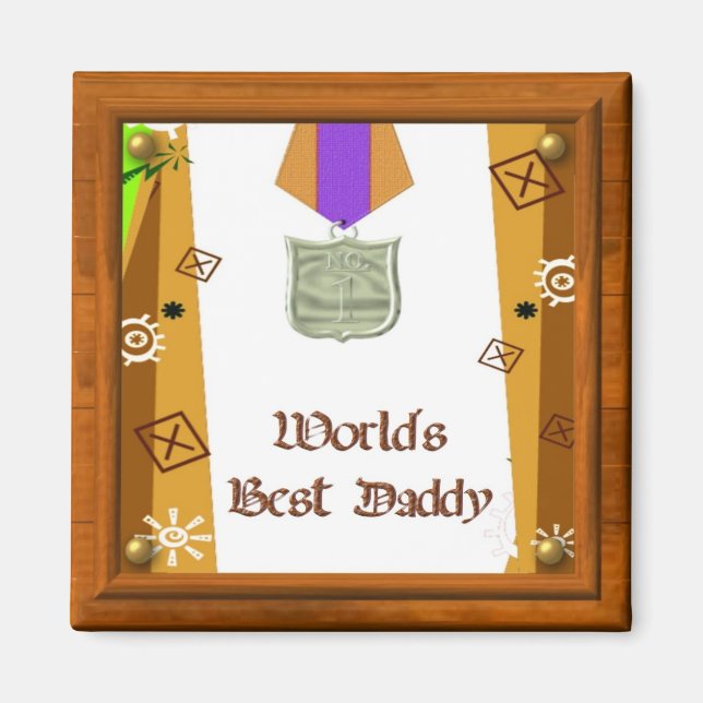 Imã Melhor Íman de Papai (Frente)