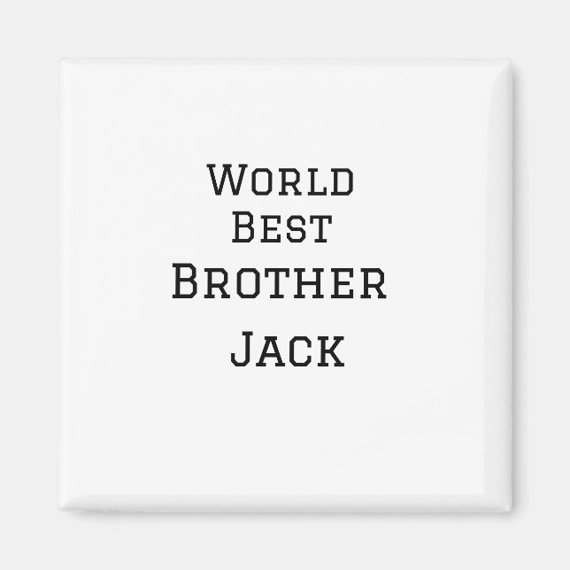 Imã Melhor irmão do mundo adiciona nome texto esportes (Frente)