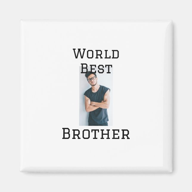 Imã Melhor irmão do mundo adiciona nome texto esportes (Frente)