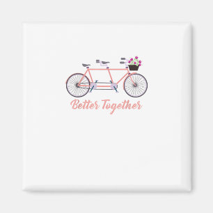 Imã Melhor Juntos Bicicleta Tandem Juntos Des Moderno