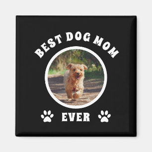 Imã Melhor Mãe De Cachorro Personalizada De Foto