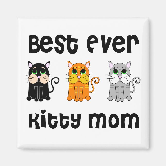 Imã Melhor Mãe De Gatinho (Frente)