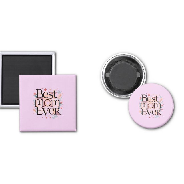 Imã Melhor Mãe de Todos os Tempos Cute Mãe Moderna (best mom ever magnets)