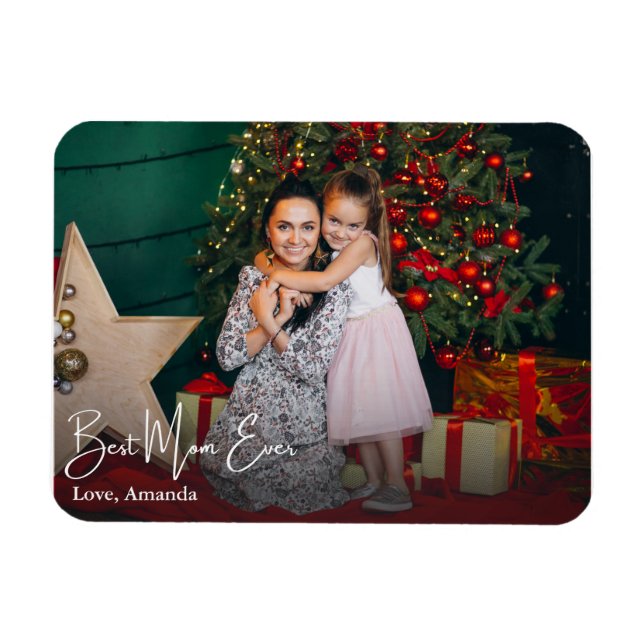 Ímã Melhor Mãe Foto Personalizada Nunca Simples (Horizontal)