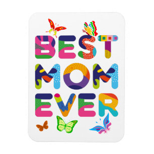 Ímã Melhor Mãe Sempre Colorido