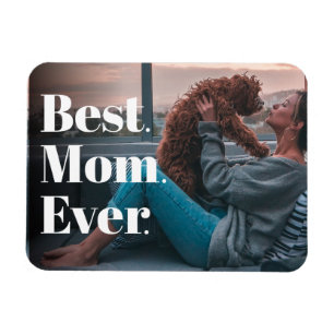 Ímã Melhor Mãe Sempre Moderna Personalizada
