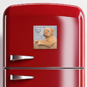 Imã Melhor Mama de Cachorros Nunca Personalizável