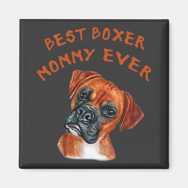Imã Melhor mamãe Boxer de sempre (Frente)