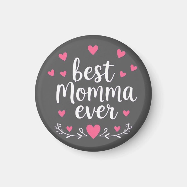 Imã melhor mamãe de todas cinza (Frente)