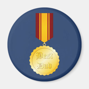 Imã Melhor Medalha de Pai Brooch Dia do Pai