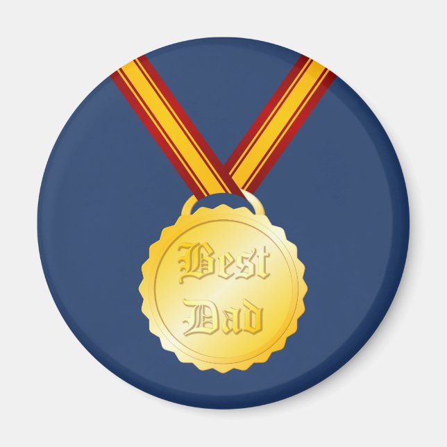 Imã Melhor Medalha do Pai Dia dos Pais (Frente)