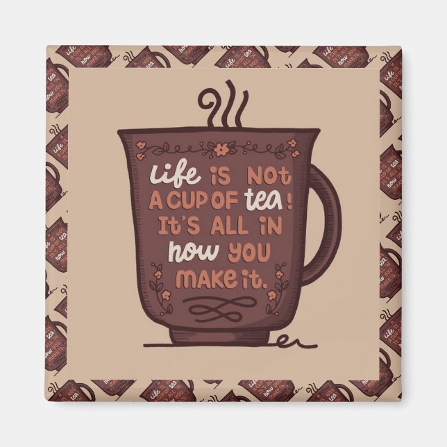 Imã Melhor Mensagem Popular de Motivação Moderna Elega (Frente)