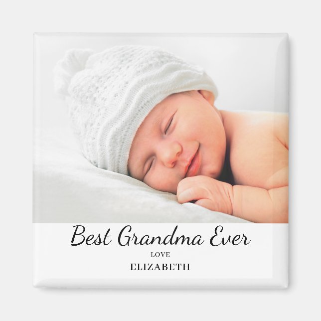 Imã Melhor Nome de Foto da Avó Moderna (Frente)