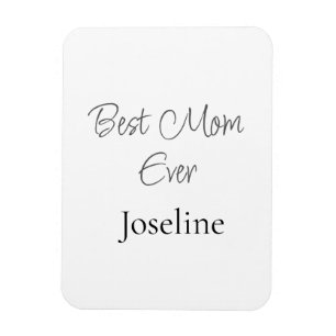Ímã Melhor nome de mãe já simples minimalista elegante