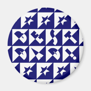 Imã Melhor Padrão de Texto Selvagem do Pai e Estrelas 