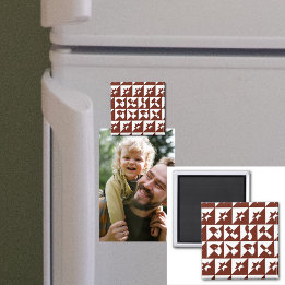 Imã Melhor Padrão Vermelho Castanho do Pai