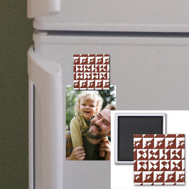 Imã Melhor Padrão Vermelho Castanho do Pai