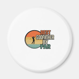 Imã Melhor Padrasto por Par Vintage Golf Vector Design