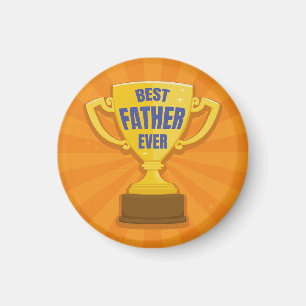 Imã Melhor Padre Retro Trophy Cup para Pai, Pai
