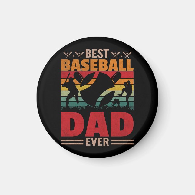 Imã Melhor Pai De Baseball Nunca (Frente)