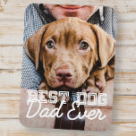 Ímã Melhor Pai De Cachorro Alguma Vez Personalizado Fo<br><div class="desc">Este design simples e clássico é composto por tipografia serif e adiciona uma foto personalizada</div>