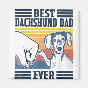 Imã Melhor Pai De Dachshund Alguma Vez Vintagem Da Cam