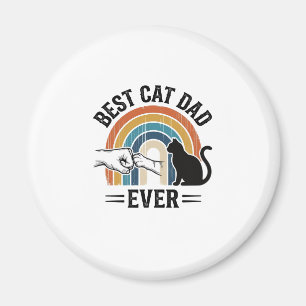 Imã Melhor Pai de Gato de Todos os Tempos Design Vinta