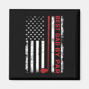 Imã Melhor Pai de Golfe Pelo Par Pai Bandeira American