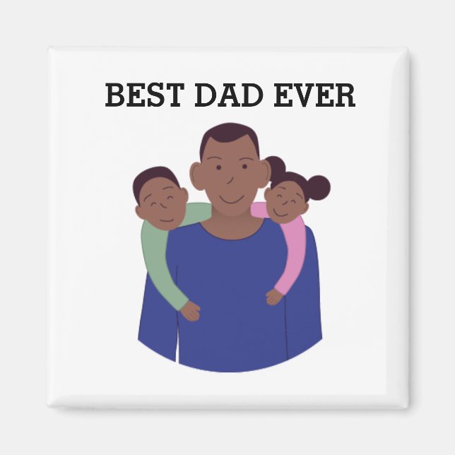 Imã Melhor Pai do Dia de os pais (Frente)