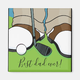 Imã Melhor Pai do Magnet Square Nunca