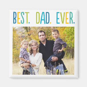 Imã Melhor Pai Do Magnete De Fotografias Personalizada