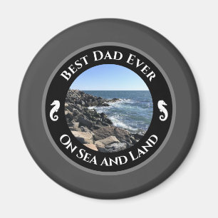 Imã Melhor Pai do Oceano Atlântico Azul - Sede Rochosa