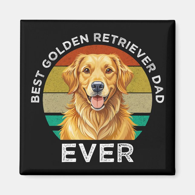 Imã Melhor Pai do Retriever Dourado de Sempre (Frente)