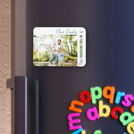 Ímã Melhor Pai na Foto Personalizada do Universo