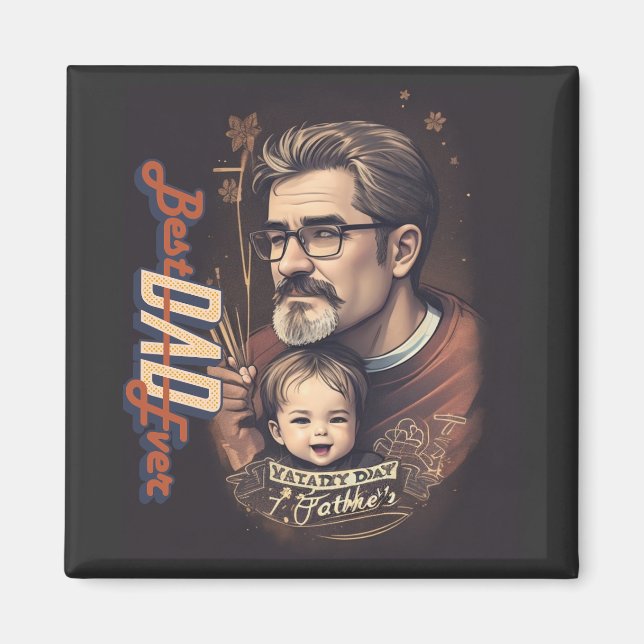 Imã Melhor Pai Nunca (Frente)