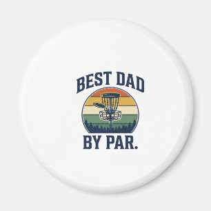 Imã Melhor Pai pela Par Disc Golf Design Vintage Pôr d